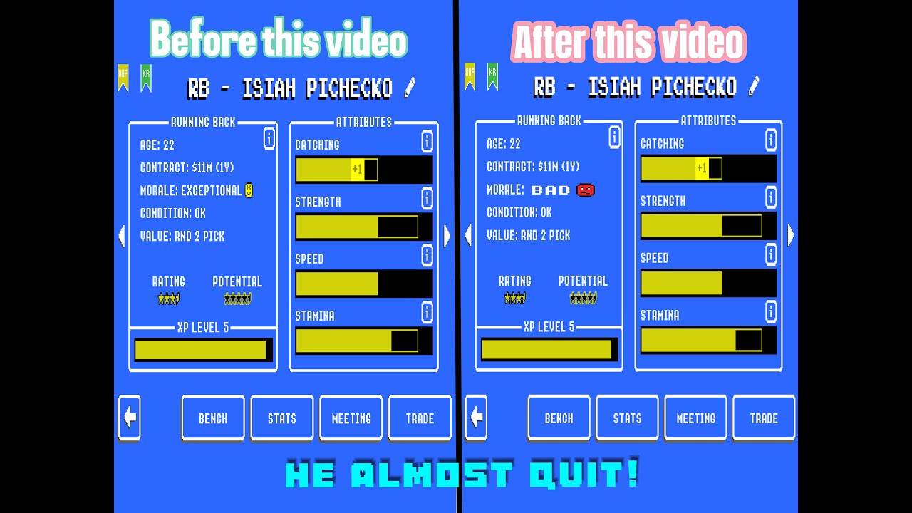 Can I win without passing the ball? (retro bowl challenge)