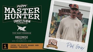 From Puppy To Master Hunter Intro To Place Board And Marker Training S1.E1