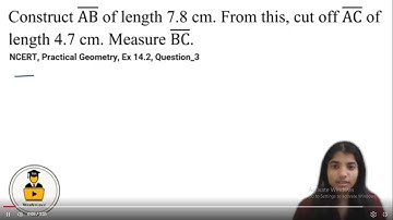 Class 6 NCERT Maths | Ch 14: Practical Geometry| Ex 14.2 Q3 Solution