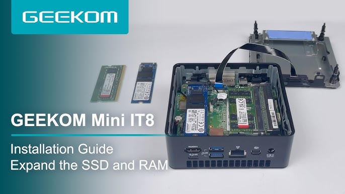 Two SSD Slots Are Provided in the GEEKOM Mini IT12 - How To Install SSD in  GEEKOM Mini T12? 