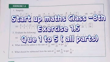 | viva education class 8 maths solutions chapter 1 ex 1.5 | start up mathematics class 8 solution1.5
