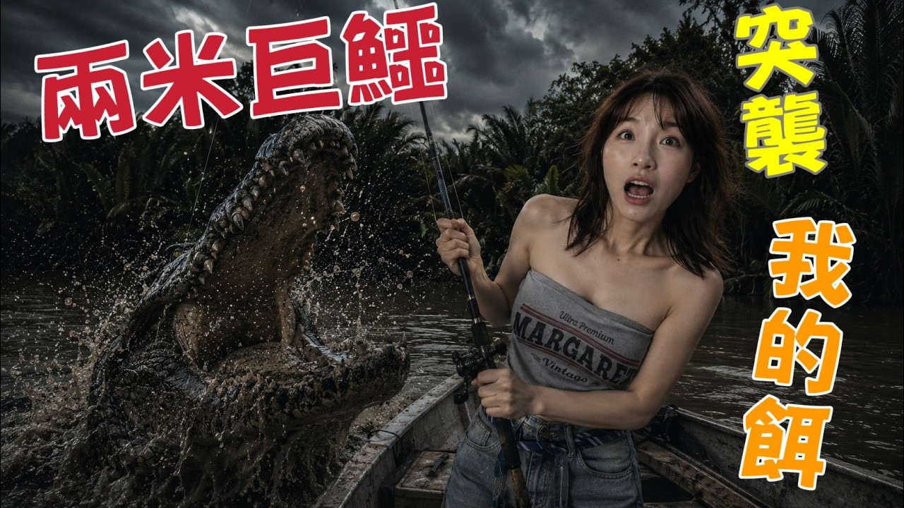 【釣魚日記】體驗原始叢林釣魚....環繞著鱷魚跟大蜥蜴.....Taiwan girl fishingエビ釣り어업|采蓁 Patti #blackbass 縮圖