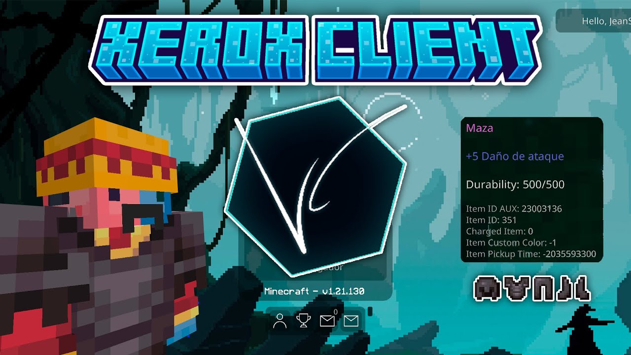 XEROX CLIENT MINECRAFT POCKET EDTION 1.21 | XEROX CLIENT MOVILES MODS ...