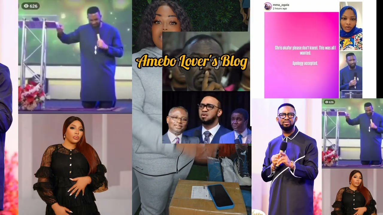 Пастор Крис Окафор встал на колени в церкви и извинился перед Дорис, вице-мэром церкви «Тело Хрис...