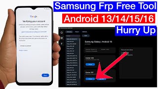 New Method! Samsung Frp Bypass Tool 2026 🔓 | Samsung Frp Remove Android 13/14/15/16