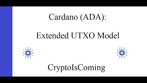 The Most Underlooked Feature of Cardano!? The Extended UTXO Model! How it differs from BTC and ETH