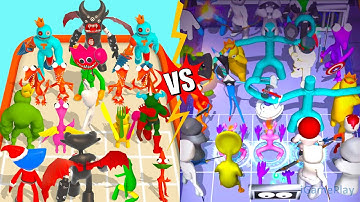 Merge Rainbow 3D Run VS Merge Monster Rainbow Friends ⭐ Merge Simulator Battles