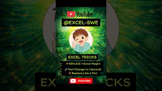Replace Function/#excel#excelshorts #exceltips #shorts #youtubeshorts #vlookup #shortsfeed #advance