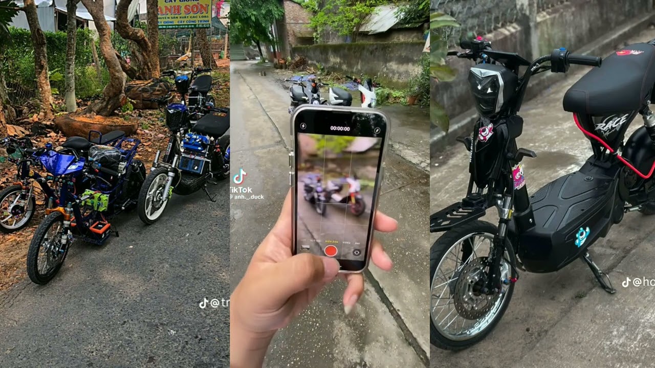 ||Tổng hợp xe điện độ tik tok ||