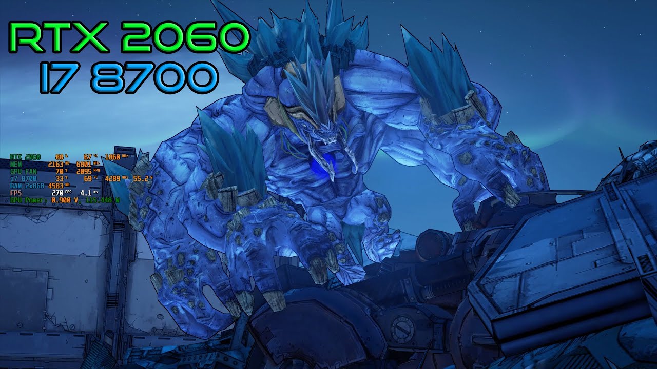 Borderlands 2 Gameplay FPS Test | RTX 2060 | i7 8700