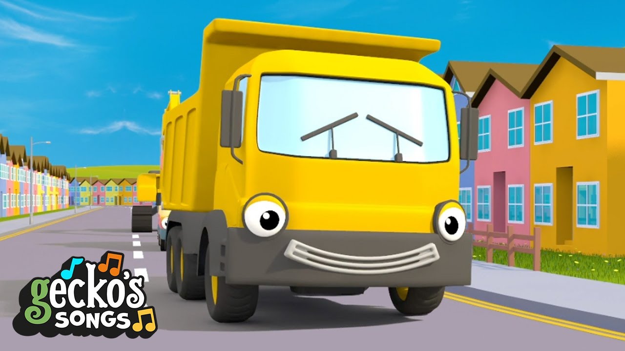 If You're Happy And You Know It - KARAOKE!｜Gecko's Garage Songs｜Kids Songs｜Trucks for Kids