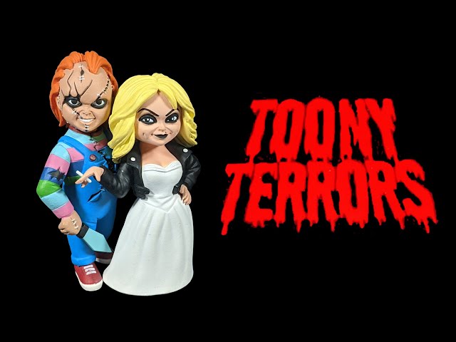 NECA Toony Terrors Chucky and Tiffany Action Figures Review - YouTube