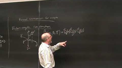 Lecture 20: Addition of Angular Momentum -- Clebsch-Gordan Coefficients, Representations of SU(2)