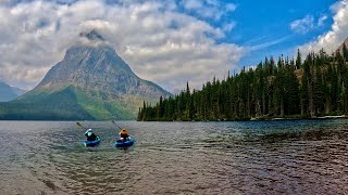 Two Medicine Lake Kayak in Glacier National Park Montana 4K