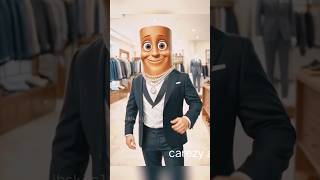 🔥 Rich Wooden Man in Luxury Suit 😎 | Funny AI Character Edit #shorts