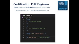 01 - Zend Credential PHP Engineer Certification (ZCE)