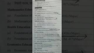 bed First Year Education Faculty  All Subjects Details major And compulsory New 1st Year 2082