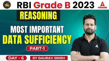 RBI Grade B Reasoning Most Important Data Sufficiency Part-1 | Reasoning By Gaurav Singh