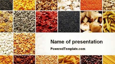 Convenience Foods PowerPoint Template by PoweredTemplate.com