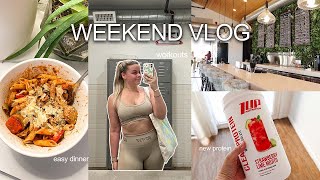 WEEKEND VLOG | Home projects, Workouts, Coffee date, & meal prep