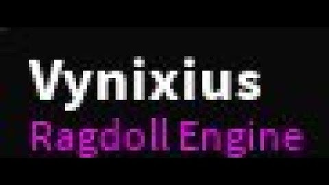 Vynixius | Ragdoll Engine Script | Roblox Script Testing #2