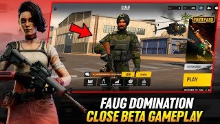 Faug Domination close beta gameplay 🤯 fau-g domination close beta download | faug game update
