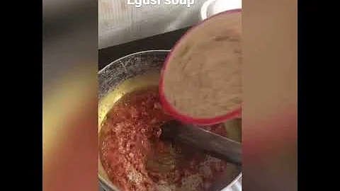 How to make fried Egusi soup
