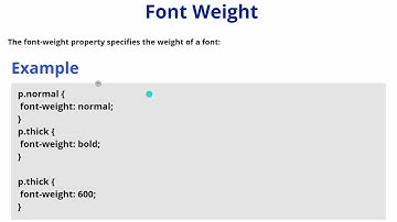 Font Weight CSS | CSS font style | CSS Tutorial: Fonts In CSS | CSS Properties | Font style #63
