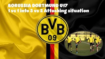 Fast transitons from 1v1 into 3v2 attacking situation