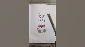 wait for end!!😱🔥cute rabbit drawing transition❤️‍🔥❤️‍🔥#shorts #drawing #art #cuterabbit #transition