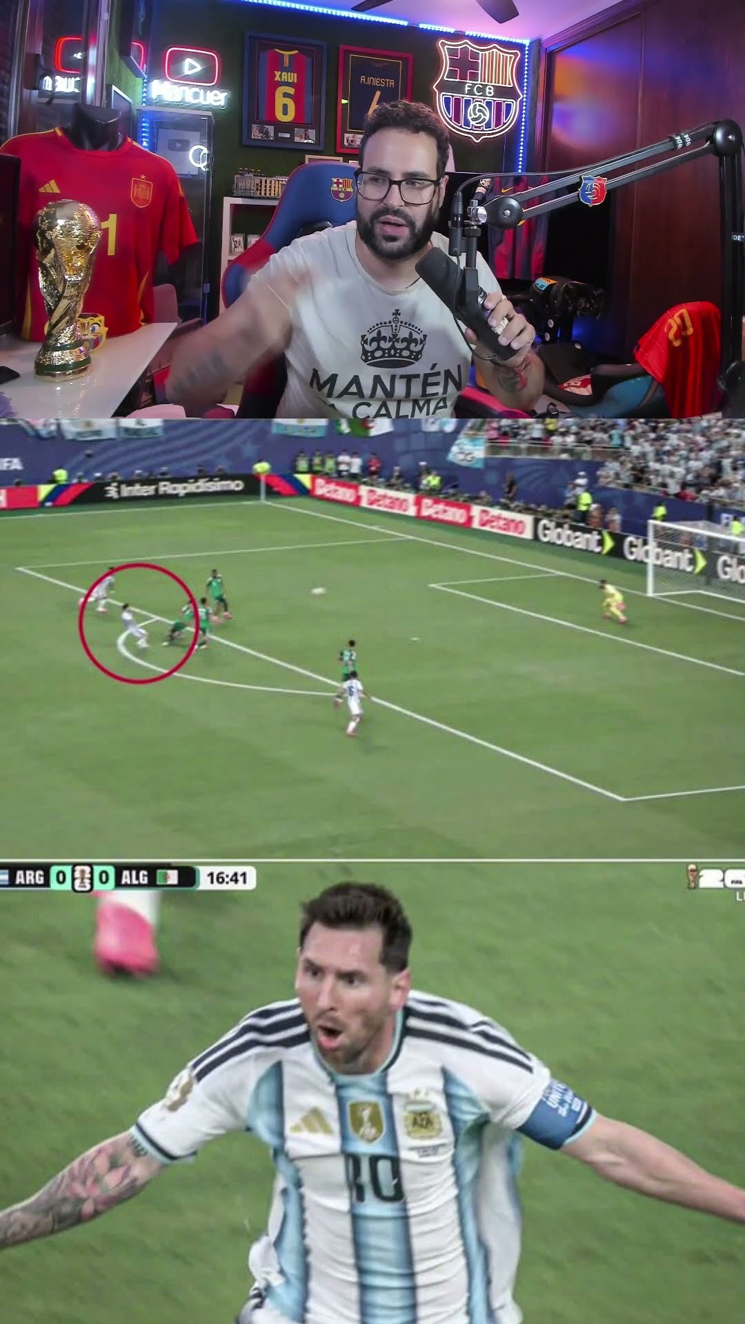 Golazo de Leo Messi a sus 38 años #messi #leomessi #argentina🇦🇷 #mundial #worldcup #shortvideo