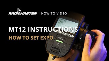 How to Set Expo | RadioMaster MT12 Surface Radio Expo Setting Instructions