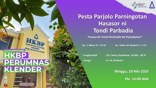 (LIVE 10:00 WIB) PESTA PARJOLO PARNINGOTAN HASASOR NI TONDI PARBADIA, 19 MEI 2024