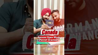 🇨🇦 Spouse Visa ⛳️ Open Work Permit ✅ #canada #trendingshorts #immigration #visa #punjabi