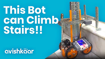 DIY Stair Climbing Robot | Powered Stair Climber Made with Robotics Kit at Home | Student Project