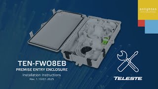 Teleste TEN-FWO8EB Premise Entry Enclosure – Installation Instructions