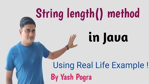 Java String length() method | Java String length() Method With Examples