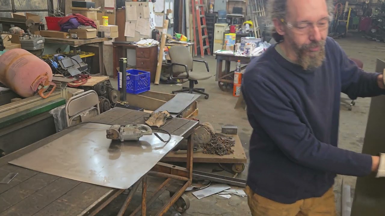 Forming floor pan without a professional metal shear or brake.  Lets Build a Street Rod Episode 42