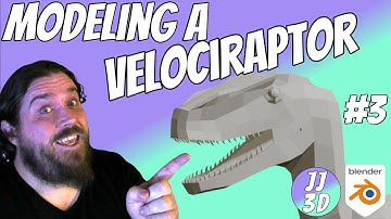 modeling a velociraptor in blender 2.9+ Part 3