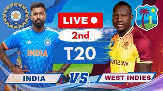 India vs West Indies 2nd T20 Live | IND vs WI 2nd T20 Live Scores & Commentary #livescore