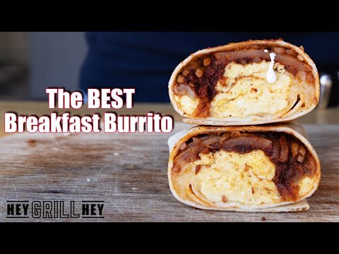 The Best Breakfast Burritos! Over The Top Delicious!