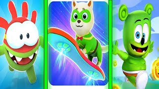 Dog Runner My Pet Puppy Run VS Om Nom: Run VS Gummy bear run endless runner Gameplay screenshot 3