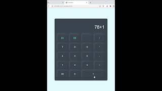 beautiful calculator project 🤗 | #shorts #viral #youtubeshorts #development #javascript #project#cs