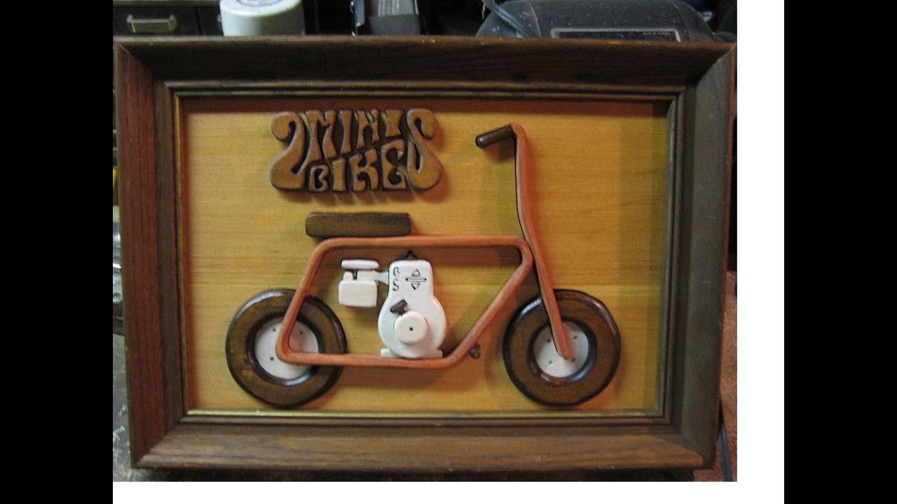 Minibike Picture Scroll Saw Intarsia Progect - YouTube