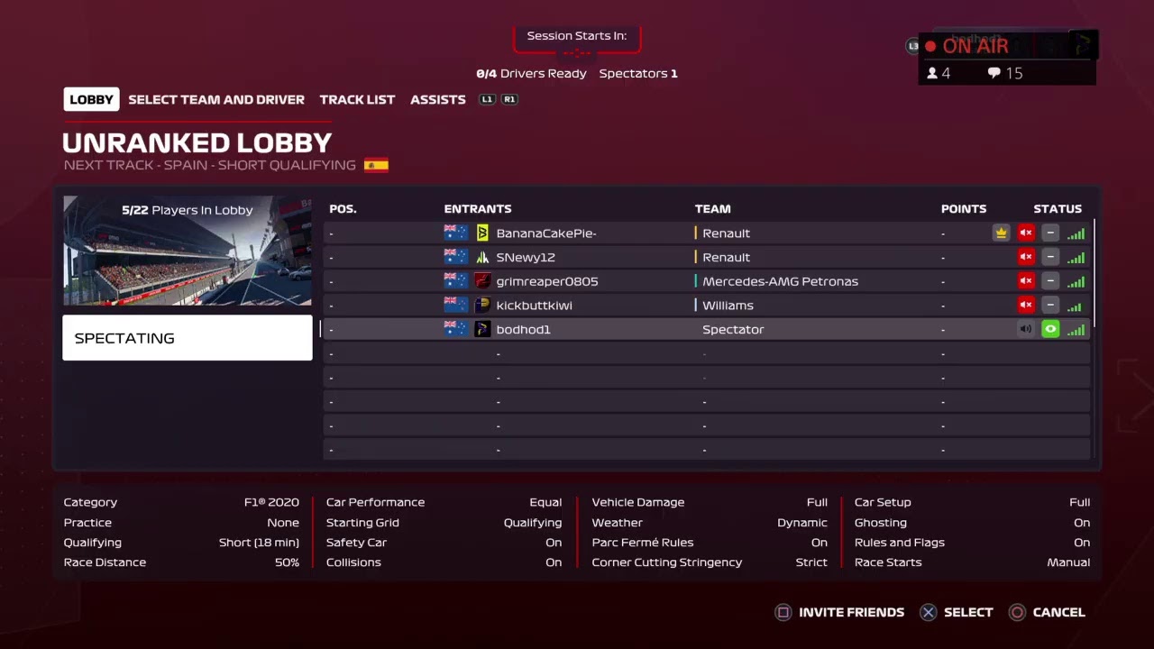 F1 2020 | Go Workplace Training PS Pacific Series | Tier 2 | S4 | R12: Spain