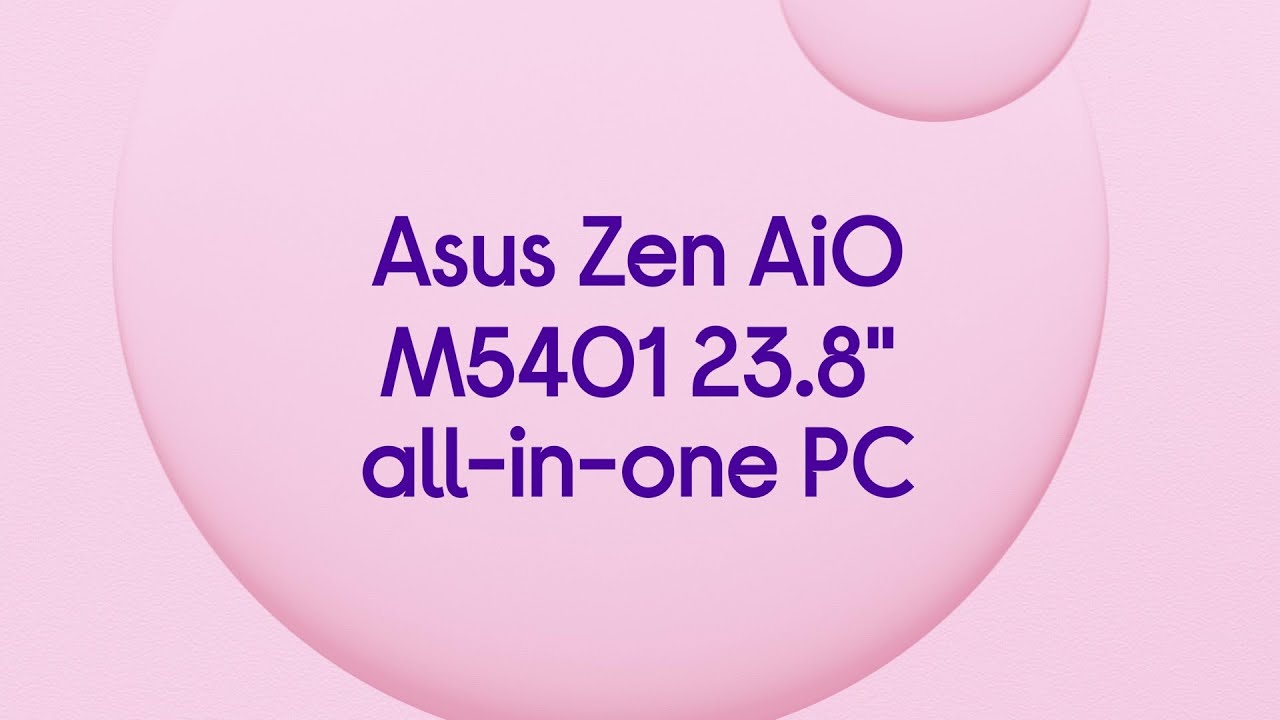 Asus Zen AiO M5401 23.8" AllinOne PC AMD Ryzen 3, 512 GB SDD, Black
