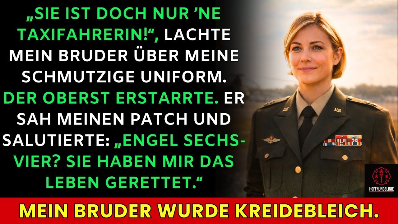 Er nannte mich „Taxifahrerin“ – dann salutierte sein Oberst. Und er verstummte.