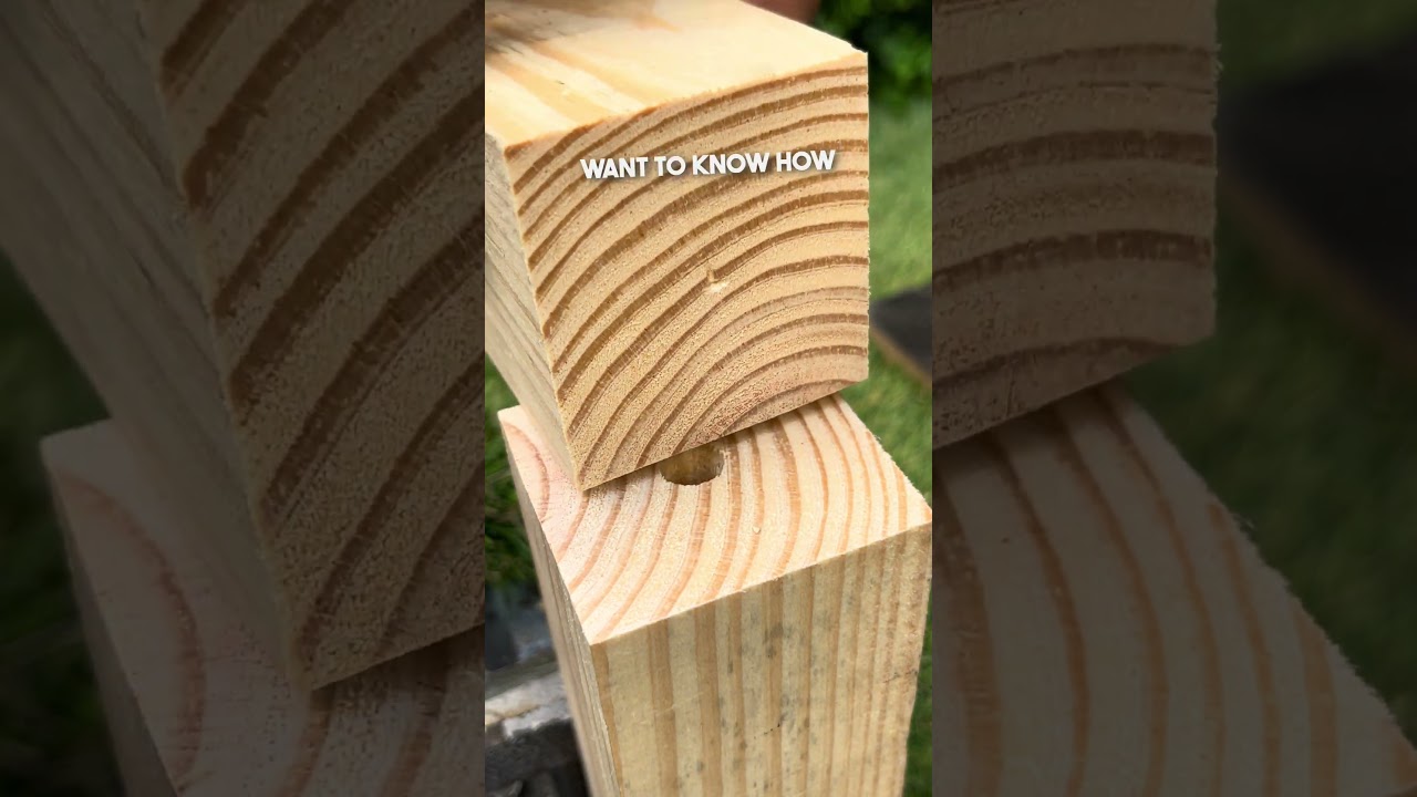 A different way to join two pieces of wood. Creative joint that