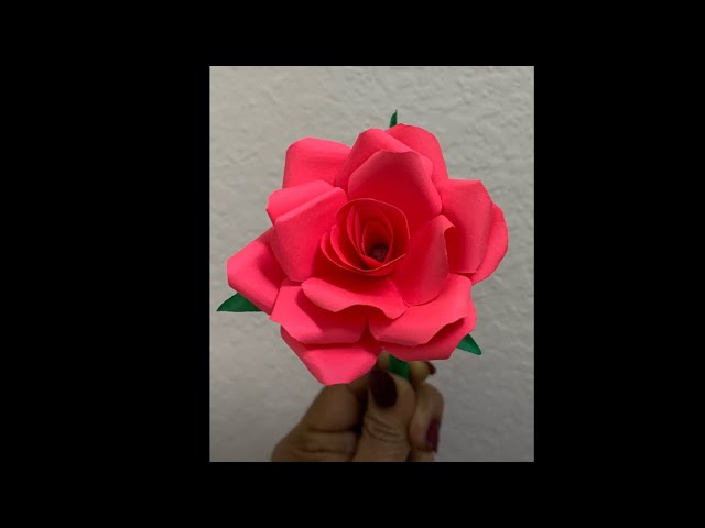 How to make tissue paper rose flower with wrapping method / Valentine's day  craft 