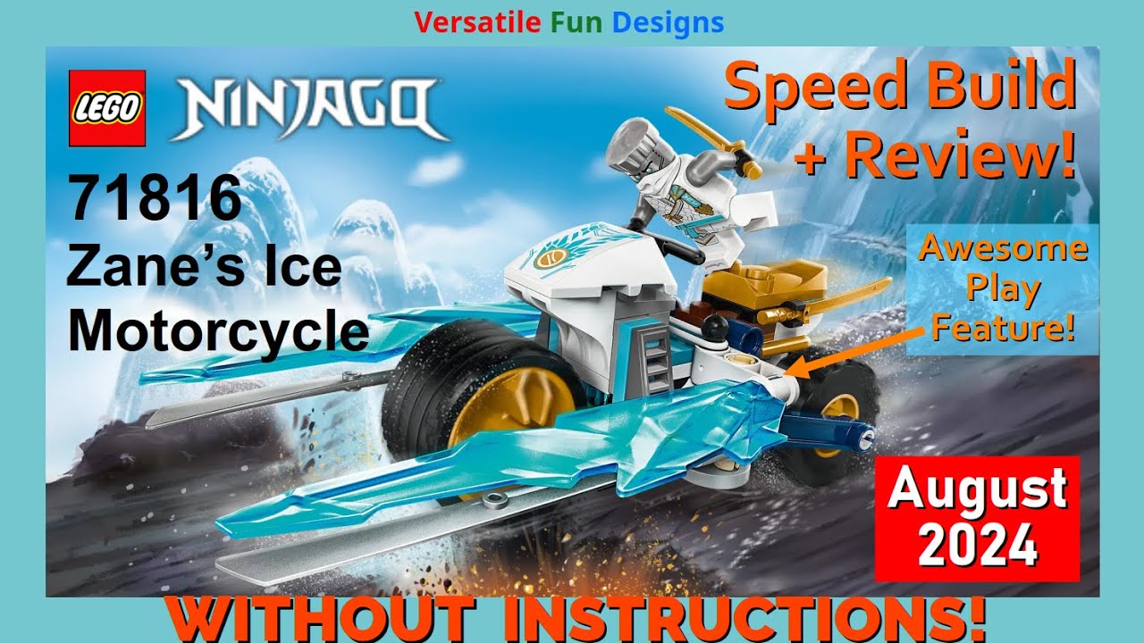 🌬️ NEW LEGO Ninjago Zane's Ice Motorcycle 71816 - Review & Speed